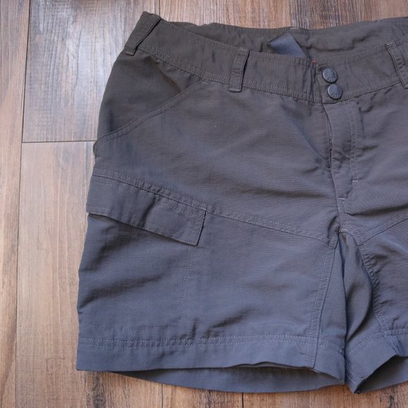 The North Face Shorts Women 10 Dark Gray Outdoor Hiking Camping - Picture 4 of 15